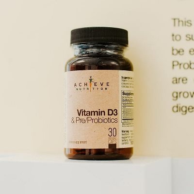 Achieve Nutrition Vitamin and Probiotic Bottle